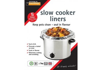 Planit Products Toastabags Slow Cooker Liners (5 bags 55 x 30cm)